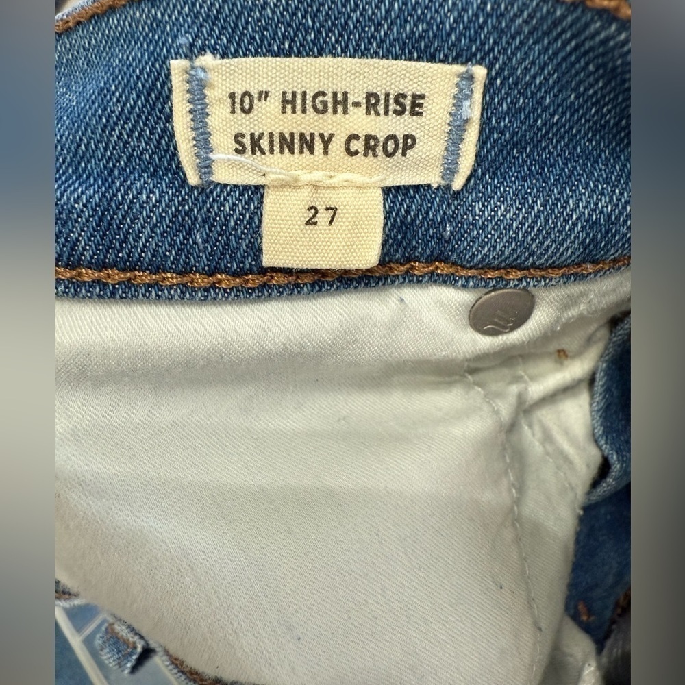 NWT Madewell 10" High-Rise Skinny Crop Jeans in Sheffield Wash, size 27 - Picture 7 of 7
